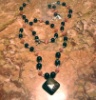 Black Onyx & Pink Cat's Eye [120]