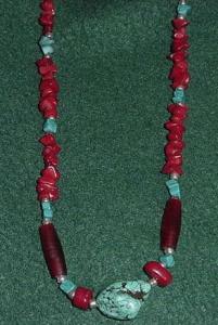 Turquoise, Red Coral & Red Bone [014]